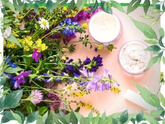 natural cosmetics cream plants