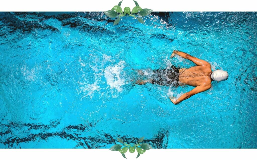 entrenamiento de cardio de agua de natación
