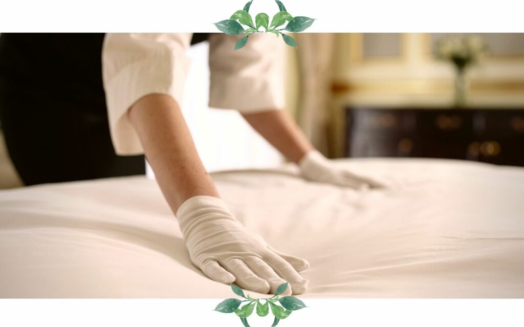ropa de cama de lino manos limpias y transpirables