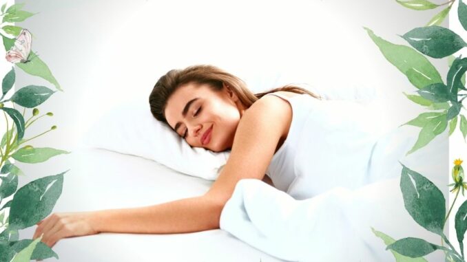 rustgevende slaap vrouw bed